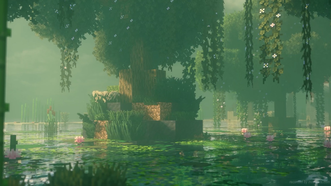 Garden Lake Minecraft Live Wallpaper for Mac | Wallux | Wallux